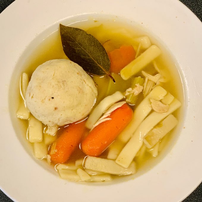 Matzo ball soup