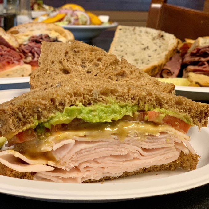 Turkey and avocado sandwich